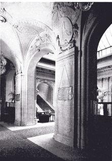 Intérieur de l'hôtel, vers 1910 