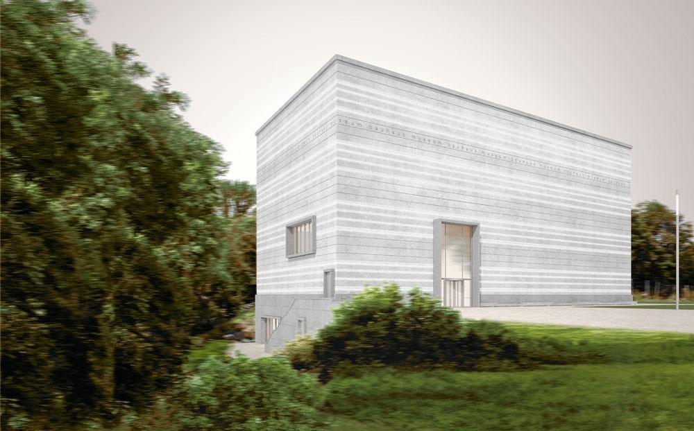 Le nouveau bâtiment qui abritera le musée du Bauhaus à Weimar.