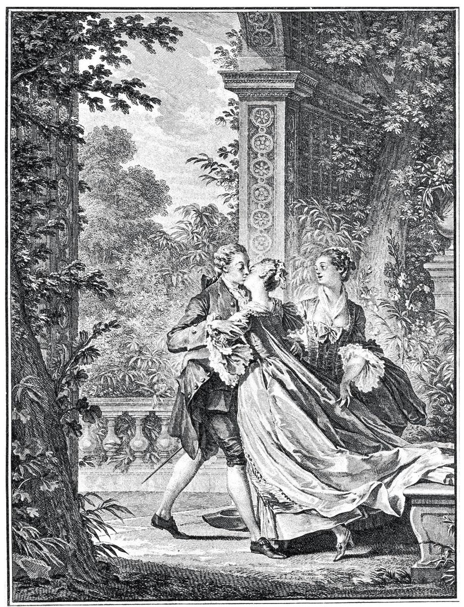 Julie ou la Nouvelle Héloïse, de Jean-Jacques Rousseau. Le philosophe invente le baiser romantique.