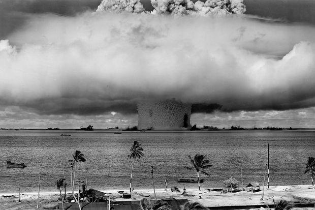 Chamignon atomique à large de l'atoll de Bikini