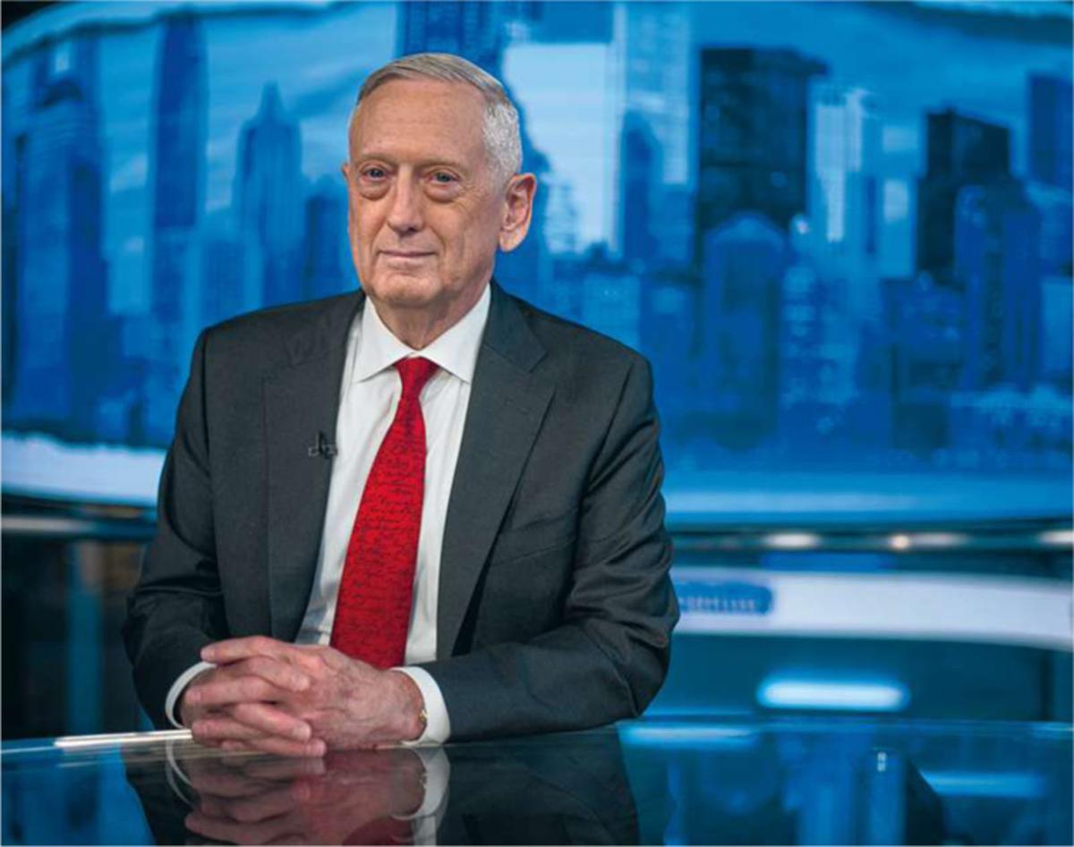 L'ancien secrétaire américain à la Défense, James Mattis, sur le plateau de Fox News, le 3 septembre 2019.