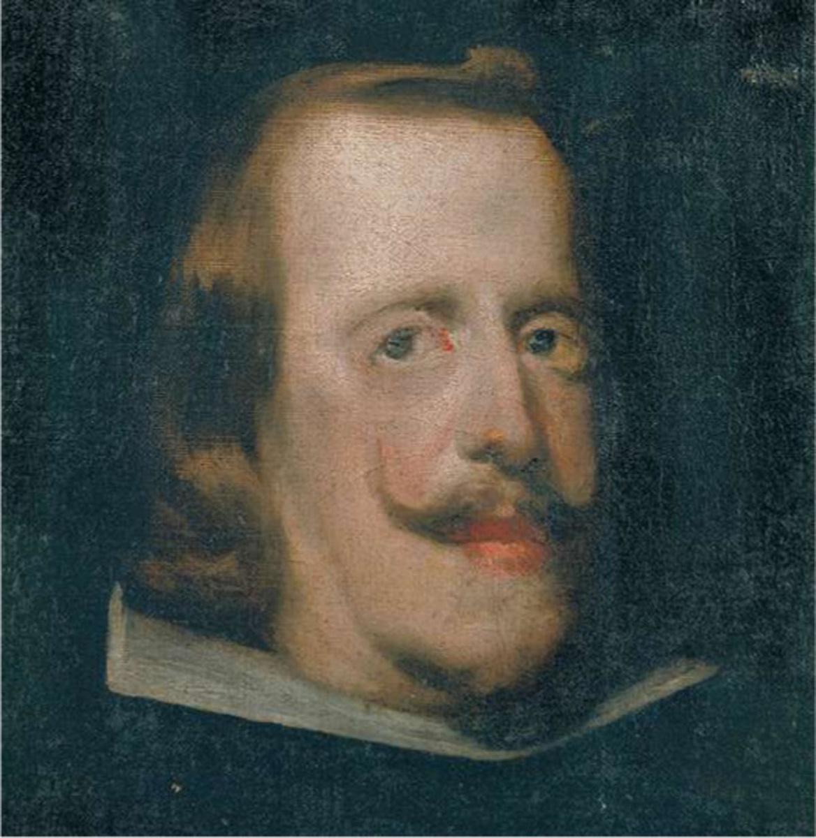 Sur ce portrait de Diego Vélasquez, il apparaît clairement que le roi Philippe IV présente les conséquences physiques de la consanguinité.