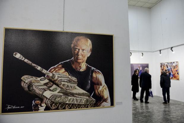 Donald Trump, nouvelle muse d'un peintre albanais