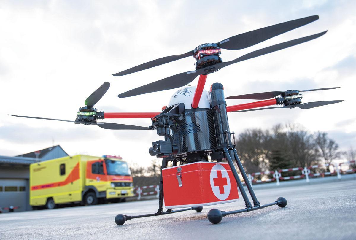Si la 5G en améliorerait la réactivité, la 4G est déjà techniquement capable de prendre en charge un service de drones d'urgence.