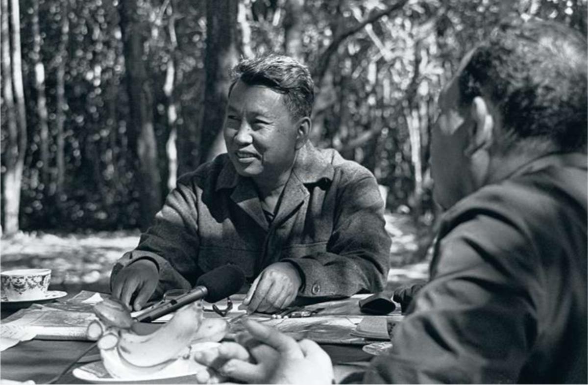 Pol Pot, chef des Khmers rouges et dictateur du Cambodge.