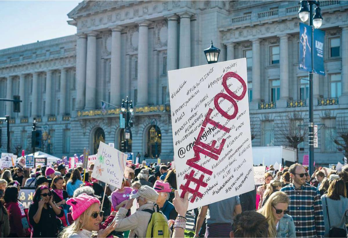 Marche des femmes, Le 20 janvier 2018, à San Francisco. Le mouvement #MeToo lutte contre l'inégalité de genre.