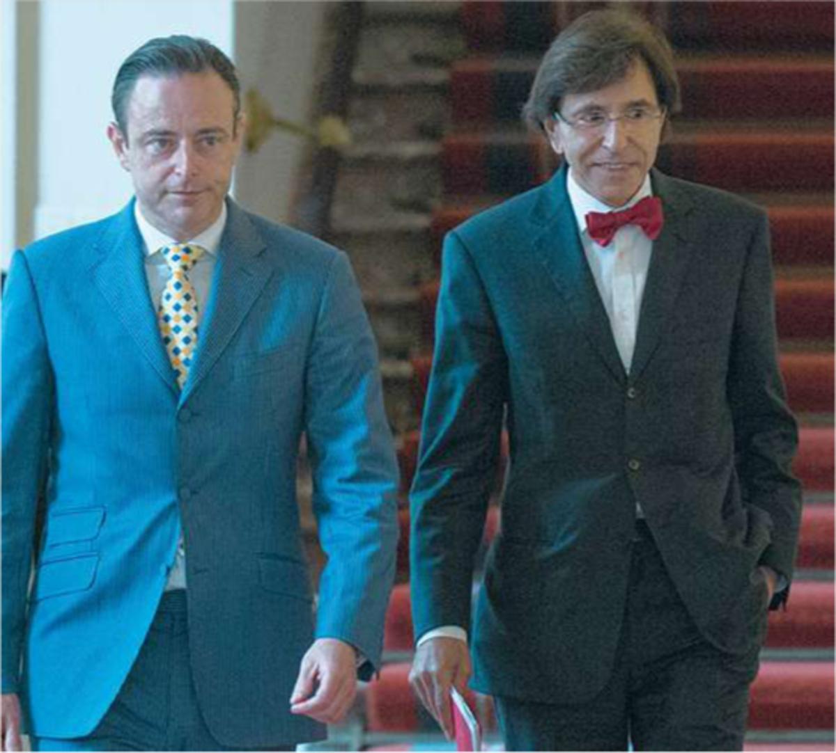 Nommé informateur royal à l'issue des élections de mai 2014, le président de la N-VA, Bart De Wever, quitte une réunion bilatérale avec Elio Di Rupo, alors président du PS. Selon le profil psychologique établi par De Landtsheer, si Di Rupo apparaît dans les médias comme jovial et exagérément consciencieux, il affirme en privé un caractère dominant et discutailleur. Vu la dissonance des deux profils, il n'est pas surprenant que la crise qui s'en suivra durera 531 jours.