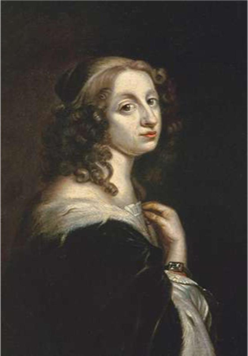 Ce portrait peu flatteur de Christine de Suède date des environs de 1650 et est l'oeuvre de David Beck.