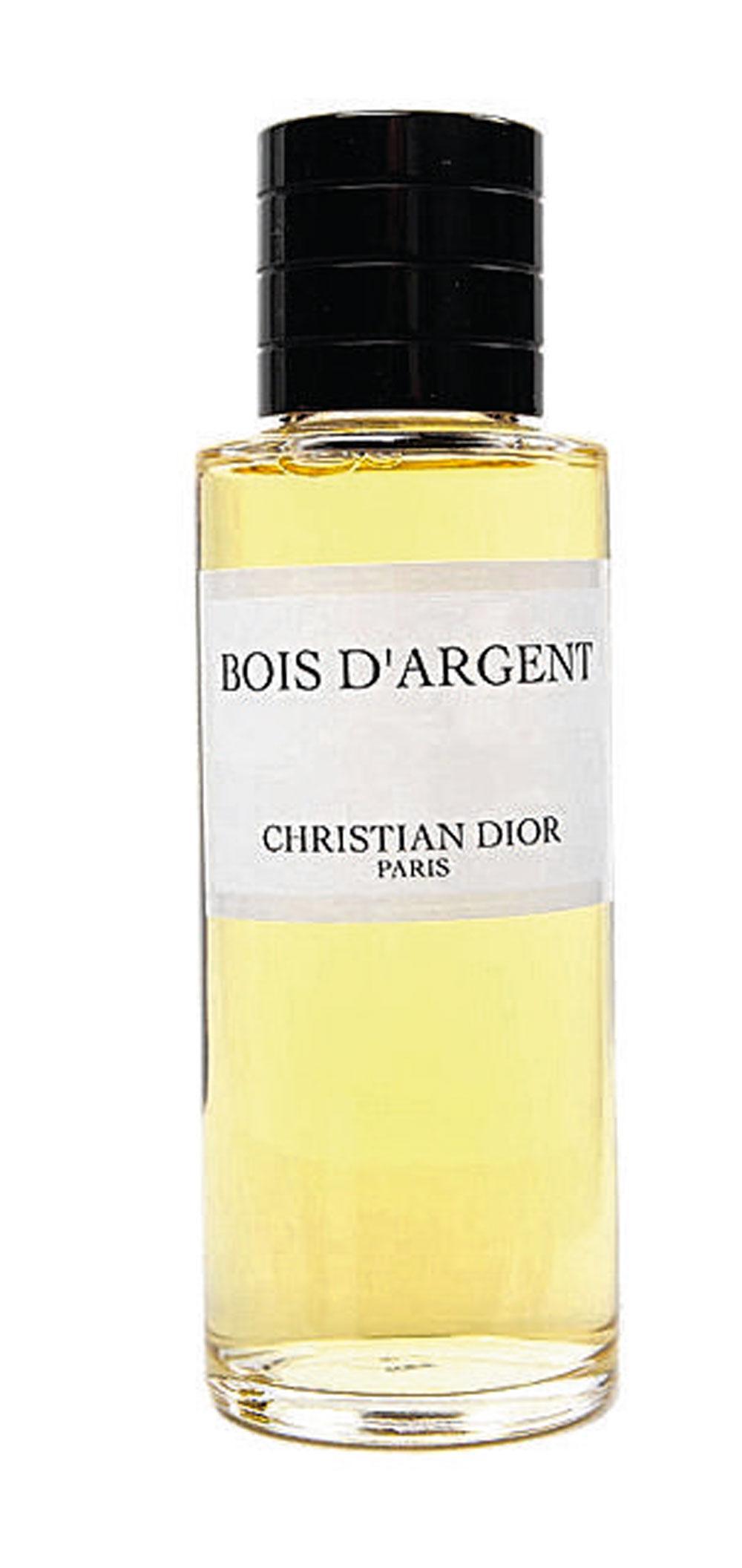 Eau de parfum Bois d'Argent, Parfum maison Christian Dior, 198 euros les 125 ml.