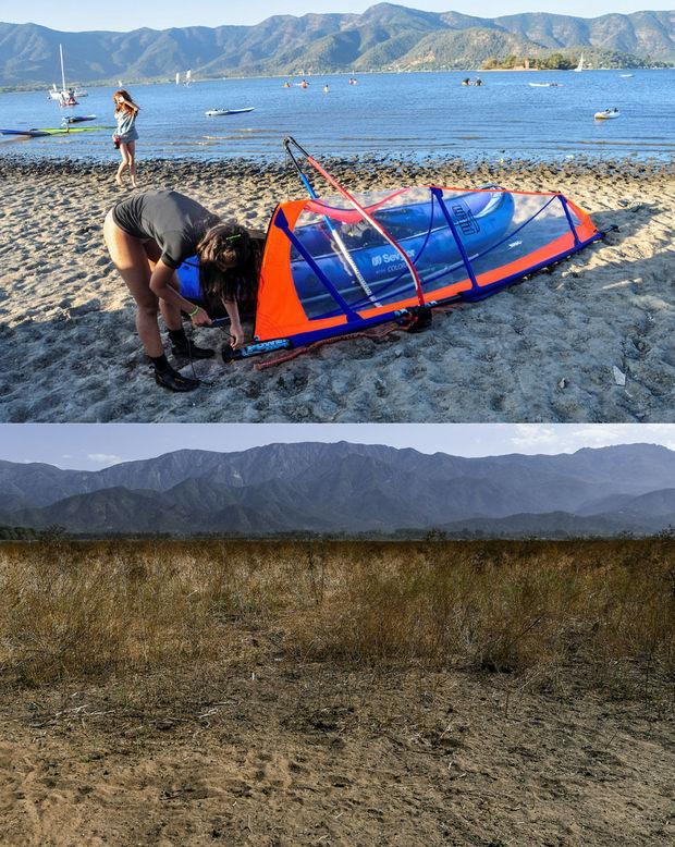 Au Chili, un lac disparait, victime de la sécheresse et la surconsommation (images avant/après)