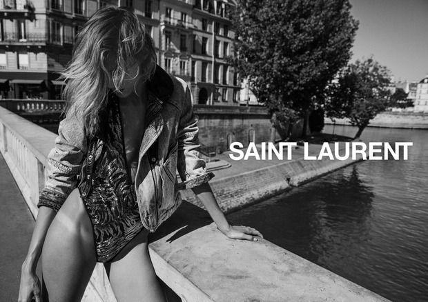 Première image de la première collection d'Anthony Vaccarello pour Saint Laurent