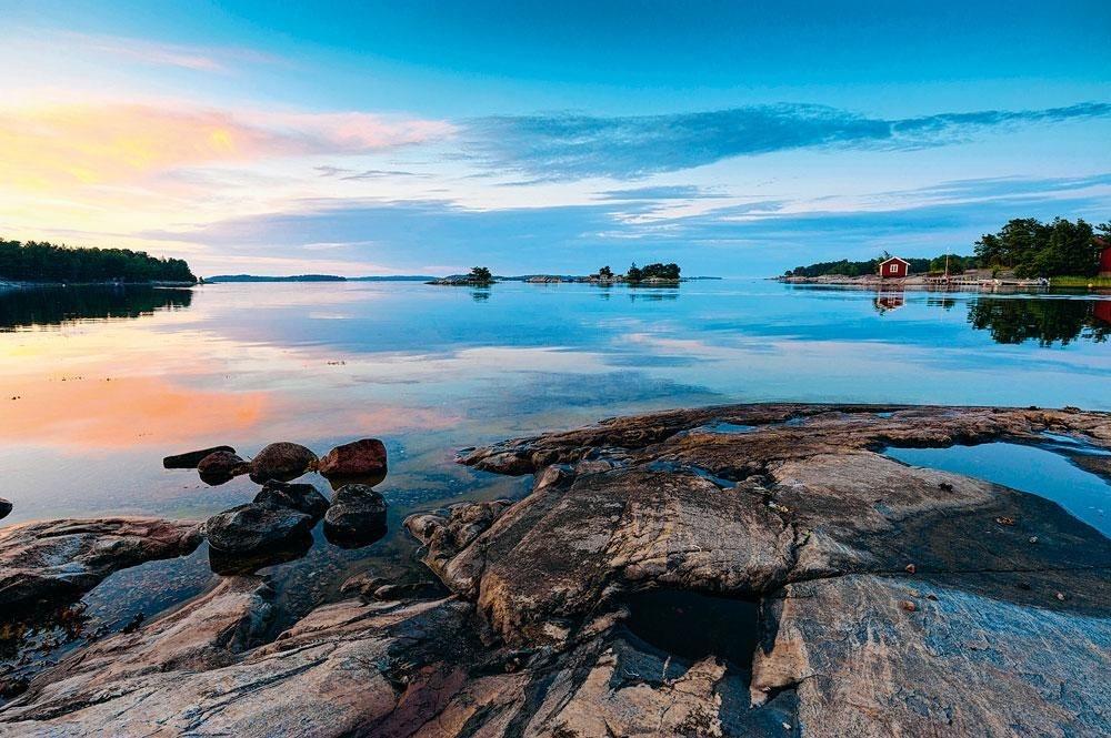 L'archipel, un panorama à savourer au coucher du soleil.