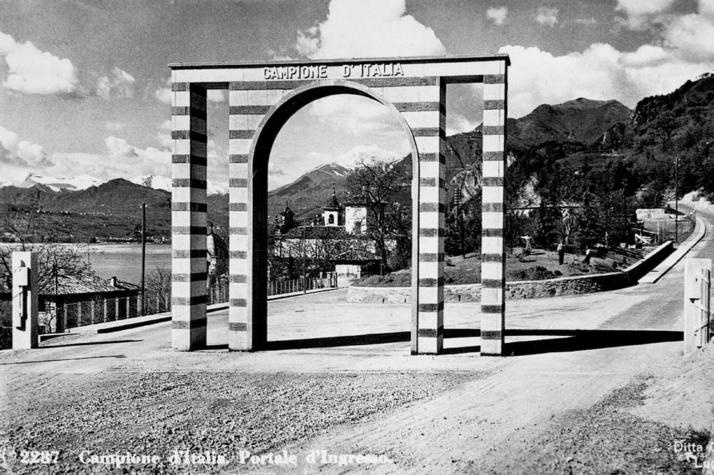L'entrée de Campione d'Italia, en 1937
