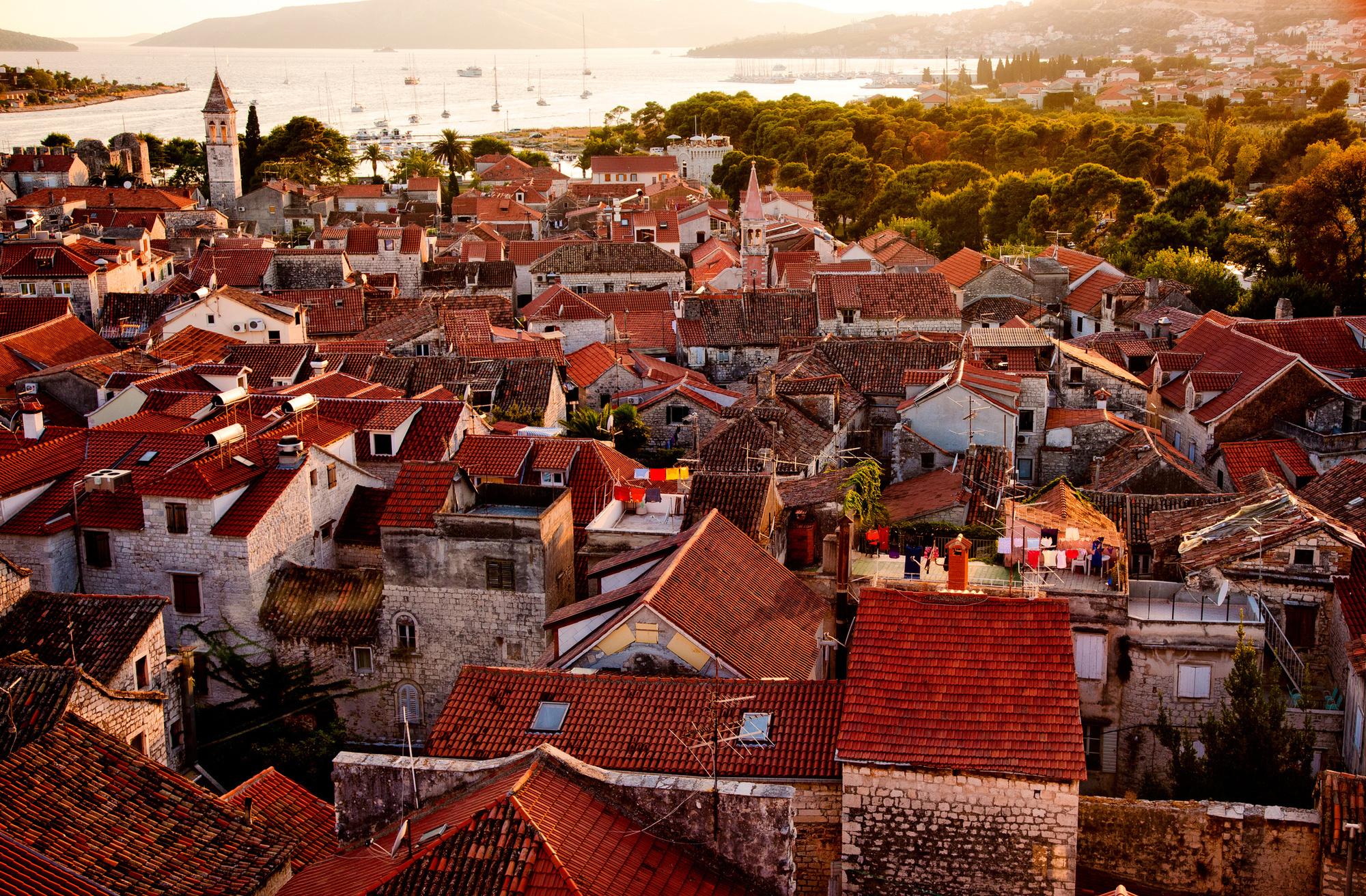 Trogir vu du ciel