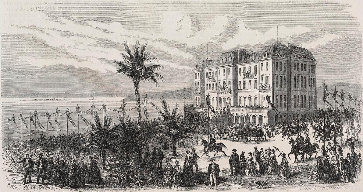 Garden party à l'hôtel Eden Roc, encore Villa Soleil en 1870