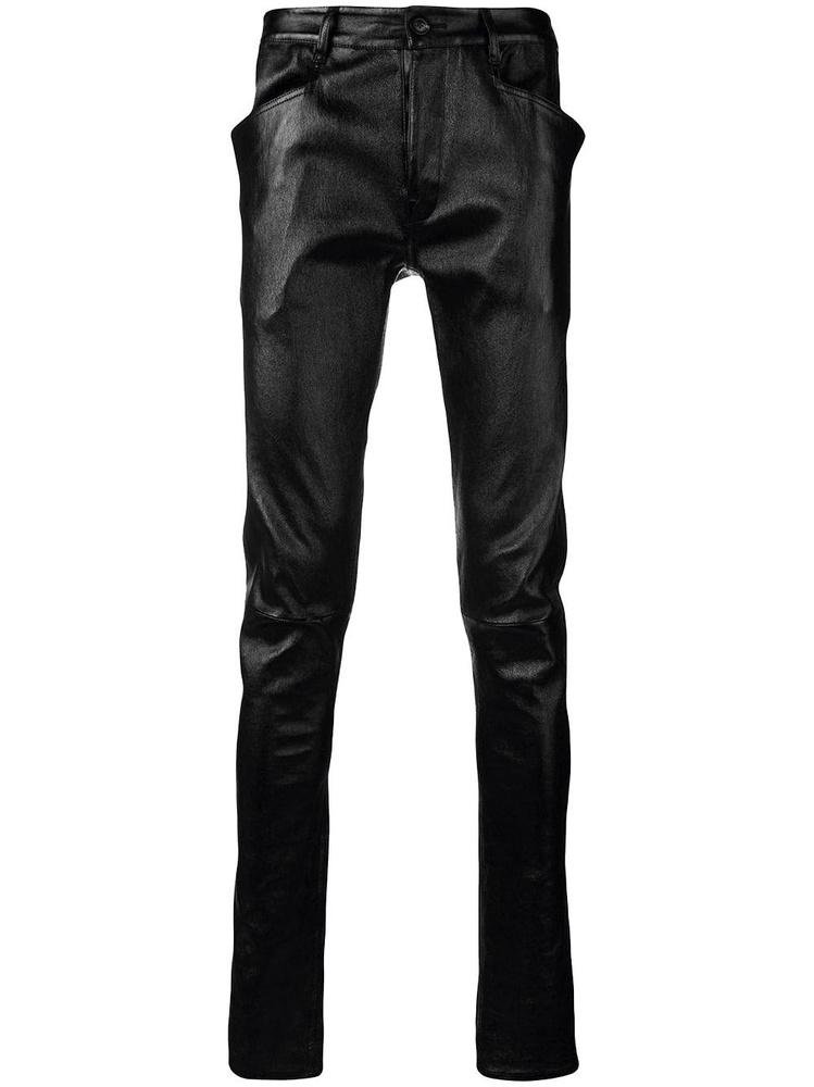 Pantalon de cuir skinny, Rick Owens, 1 971 euros.
