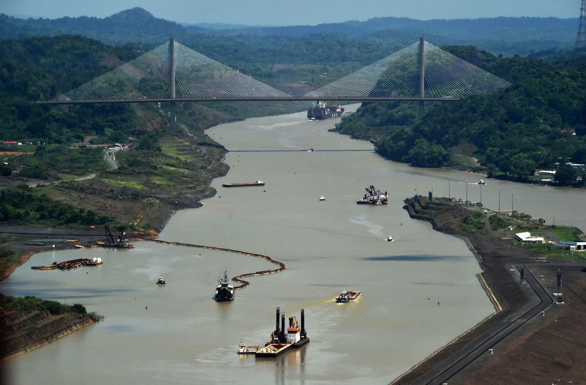 Le canal de Panama et son Pont de l'Atlantique.