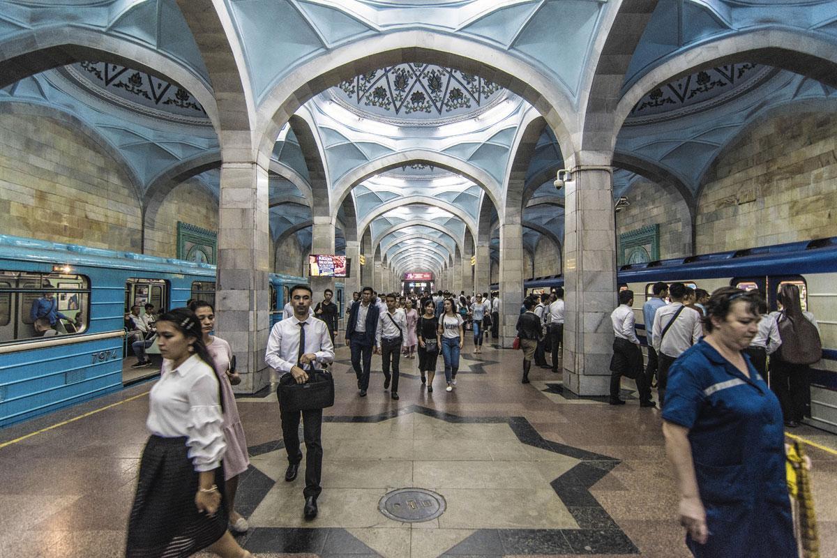 Un vestige de l'occupation russe : les stations de métro.
