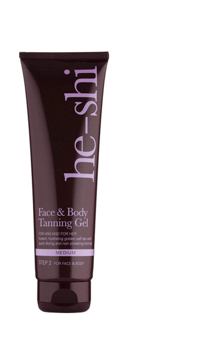 Face and Body Tanning Gel, He-Shi, 26,99 euros les 150 ml.