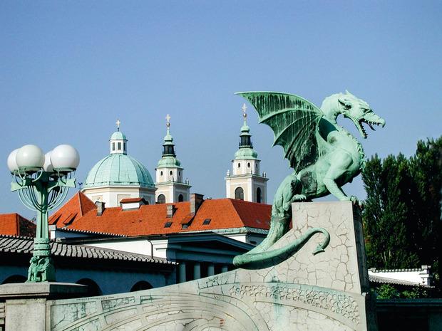 Le dragon, symbole de Ljubljana.