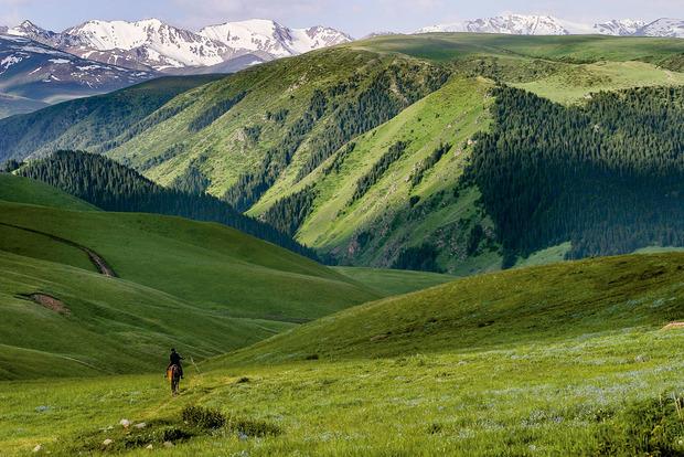 La vallée de Turgen, au Kazakhstan.