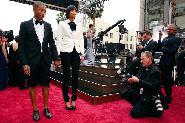 Aux Oscars, Pharrell Williams en culotte courte. 