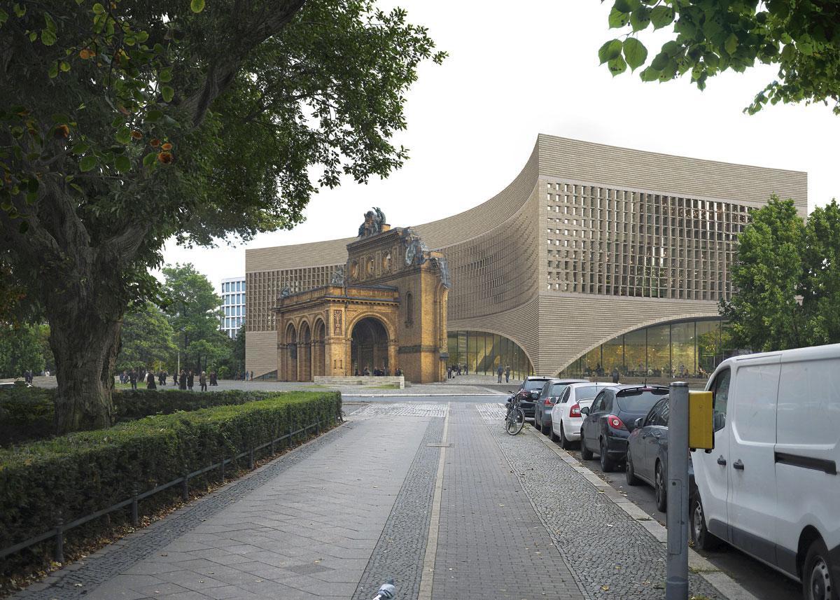Le Musée de l'exil, à Berlin, intégrera le portique de la gare ferroviaire de Bahnhof dans un volume contemporain évoquant l'ancienne fonction de transit des lieux.