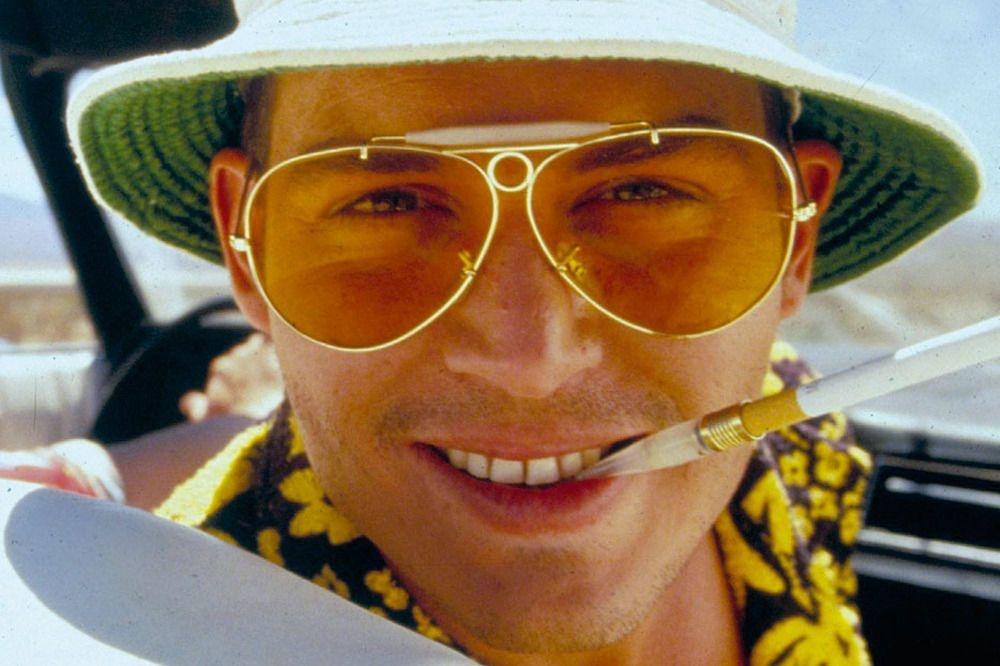 Fear and Loathing in Las Vegas 1998 Johnny Depp dans de Terry Gilliam: lunettes teintées pour délires hallucinogènes... 