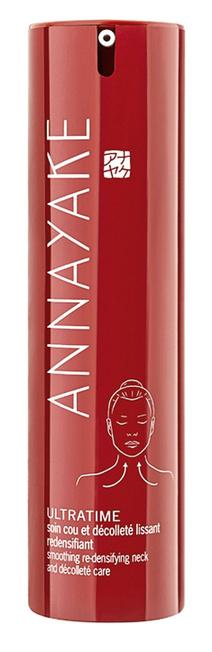 Soin cou et décolleté lissant redensifiant, Annayake, 80 euros les 50 ml (disponible chez Planet Parfum).