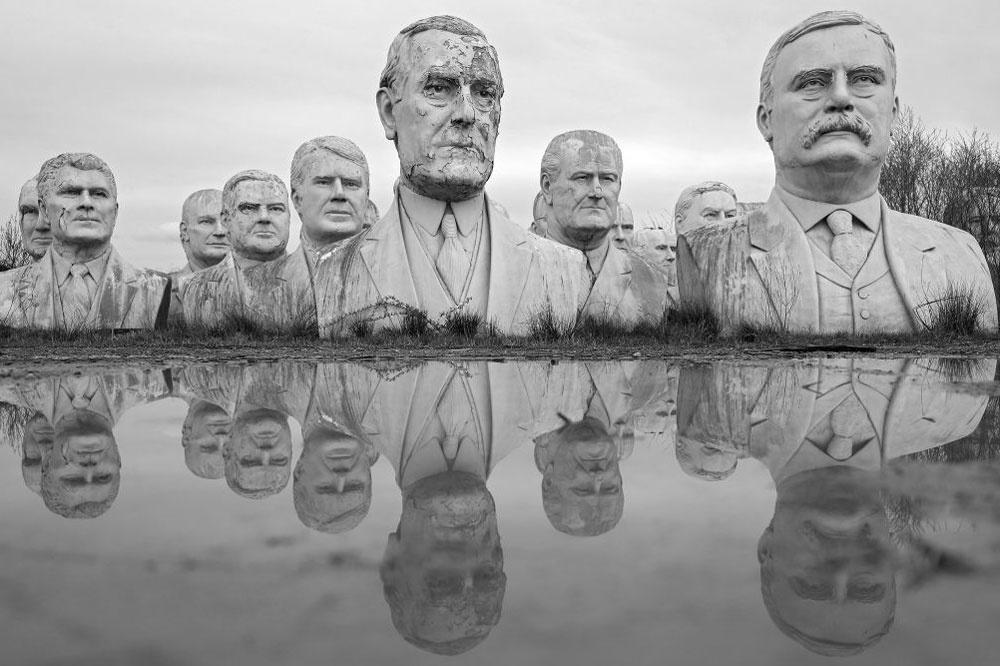 Urbex: ces présidents qui moisissent sur un terrain vague (en images)