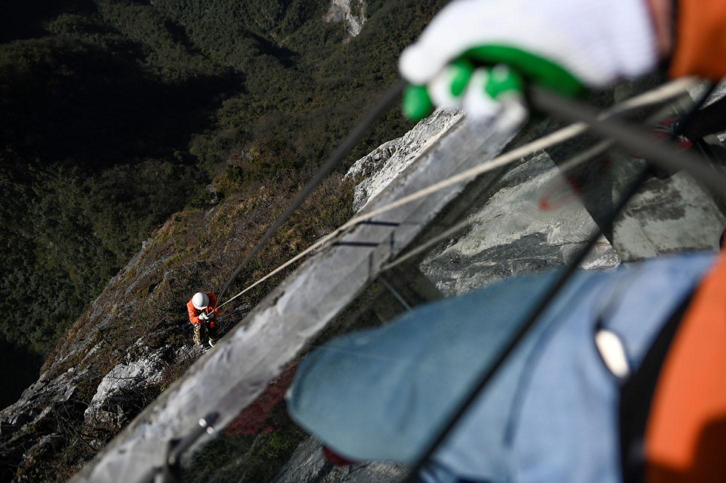 Eboueurs Spiderman en Chine