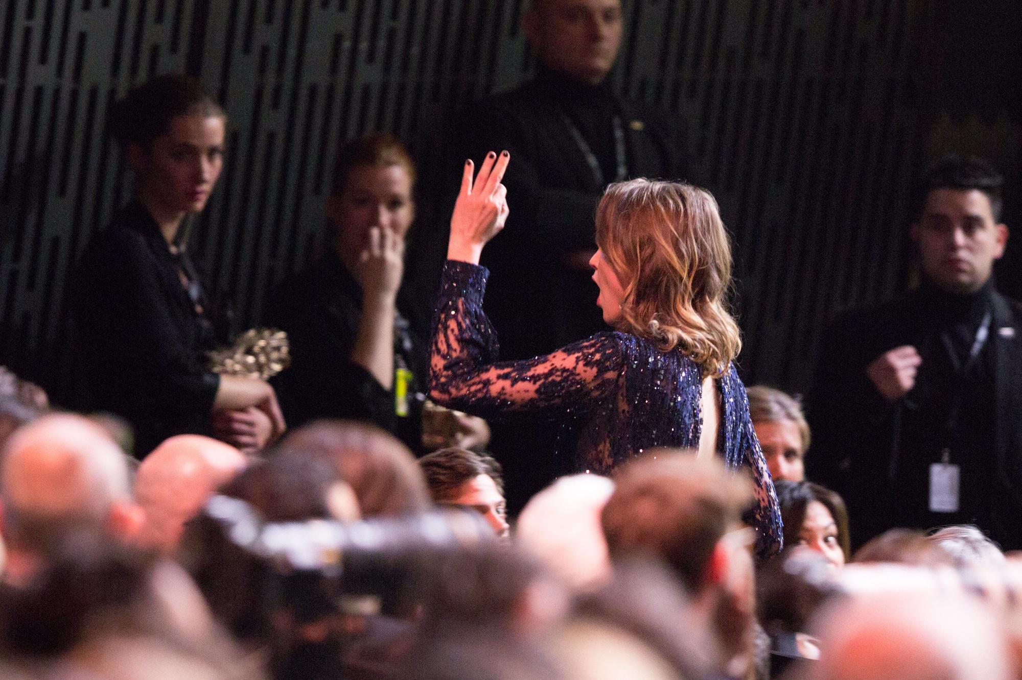 Adèle Haenel quitte la cérémonie après l'annonce du César du meilleur réalisateur à Roman Polanski.