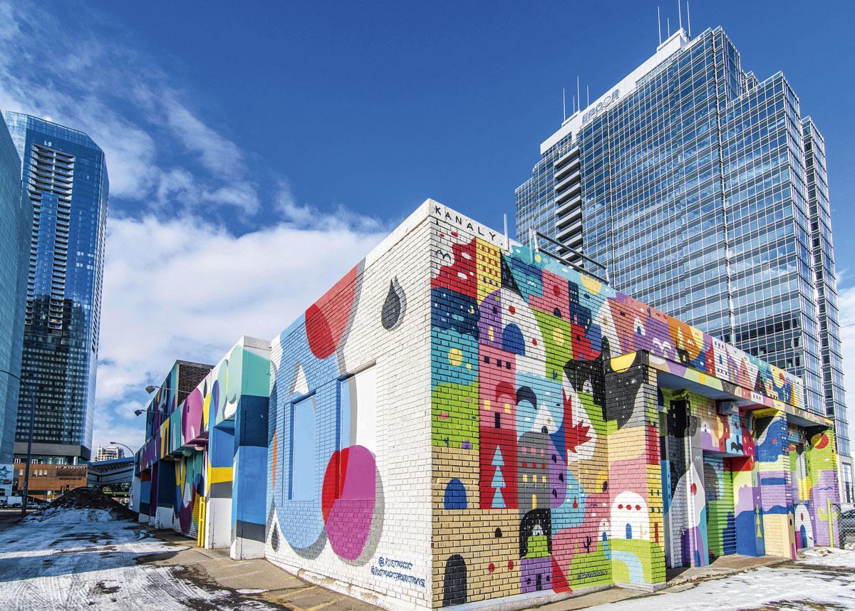 Le coloré Street Art Tour à Edmonton.