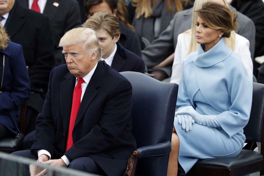Melania Trump en Ralph Lauren, le jour de l'investiture de Donald