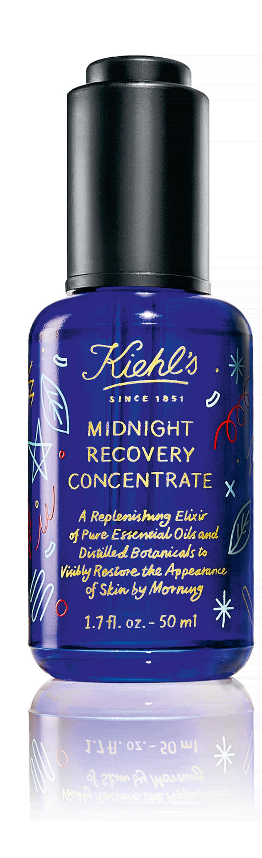 Un soin visage Midnight Recovery Concentrate, Kiehl's, 64 euros les 50 ml.