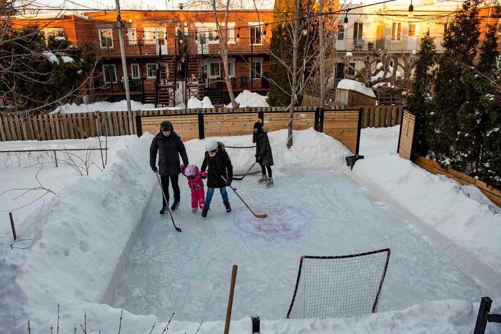 A Montréal, on patine dans son jardin