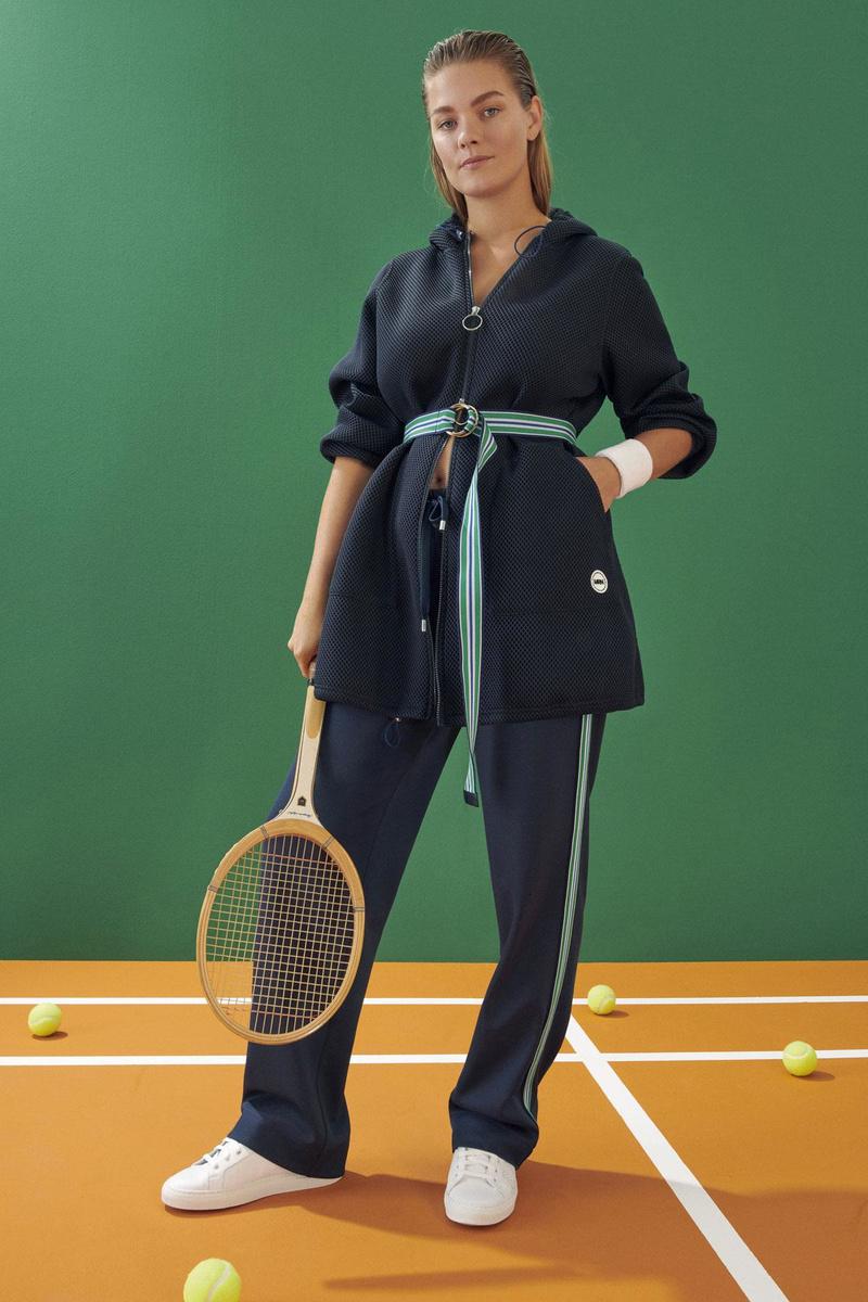 Pour fêter ses 40 ans, Marine Rinaldi crée MRN, une collection capsule sportswear inspirée par l'univers du tennis. Match point.