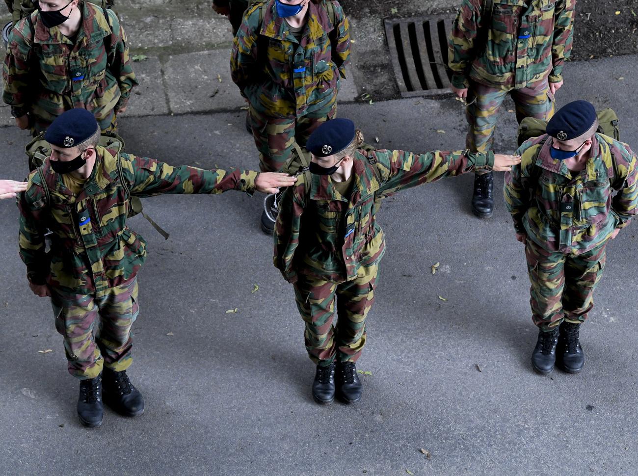 La princesse Elisabeth en stage commando à Marche-les-Dames