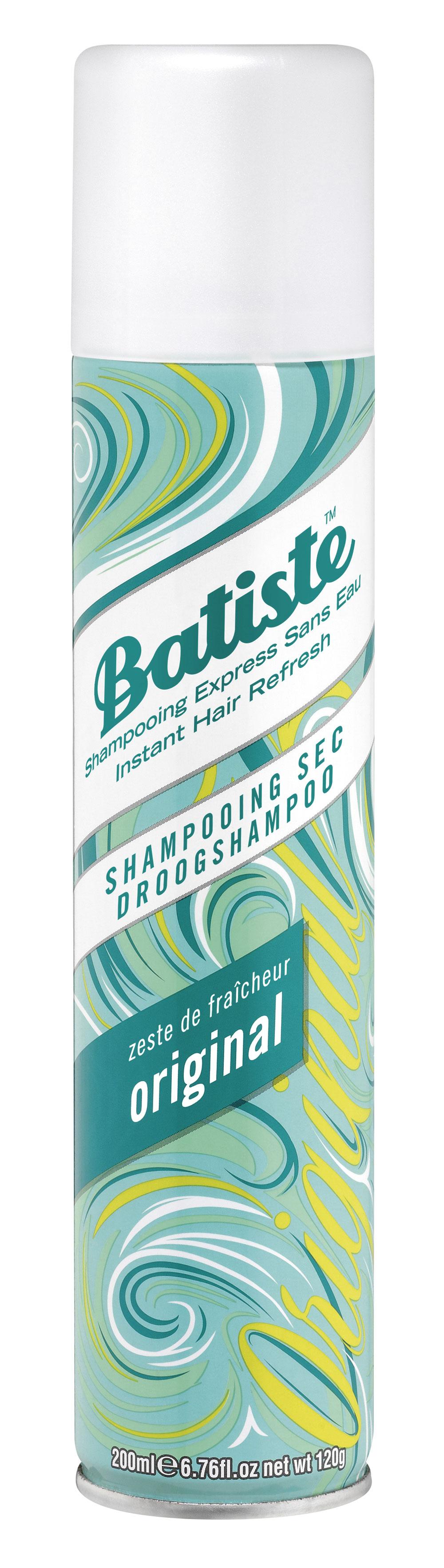 Shampoing sec, Batiste Original, 5,49 euros.