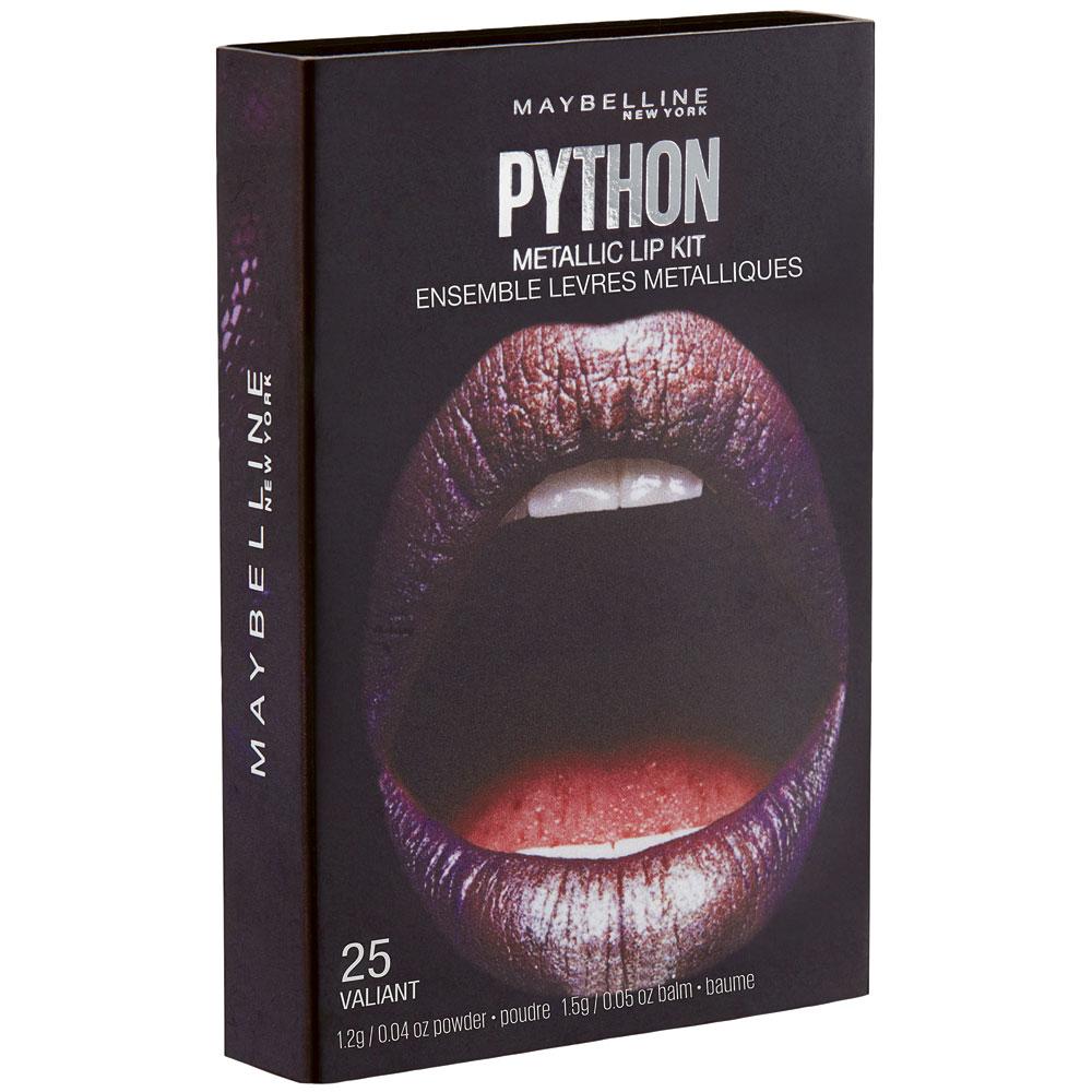 Python Metallic Lip Kit, Maybelline, 14,99 euros (disponible dès mi-février).