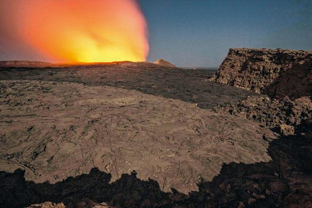Le souffle du volcan Erta Ale.