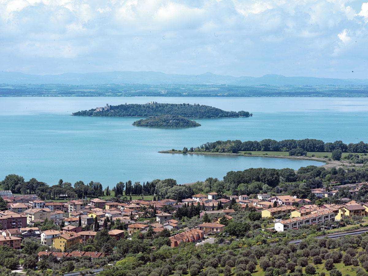 Trasimène, le quatrième plus grand lac d'Italie.