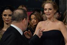 Uma Thurman face à Harvey Weinstein, en 2014 à Londres