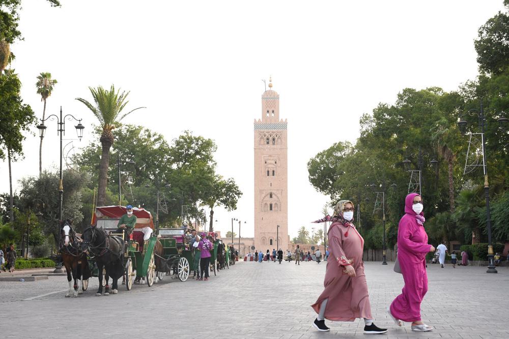 Place Jemaa el-Fna au printemps 2021