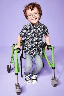 Teddy Berriman, 5 ans, souffre d'infirmité motrice cérébrale et d'épilepsie