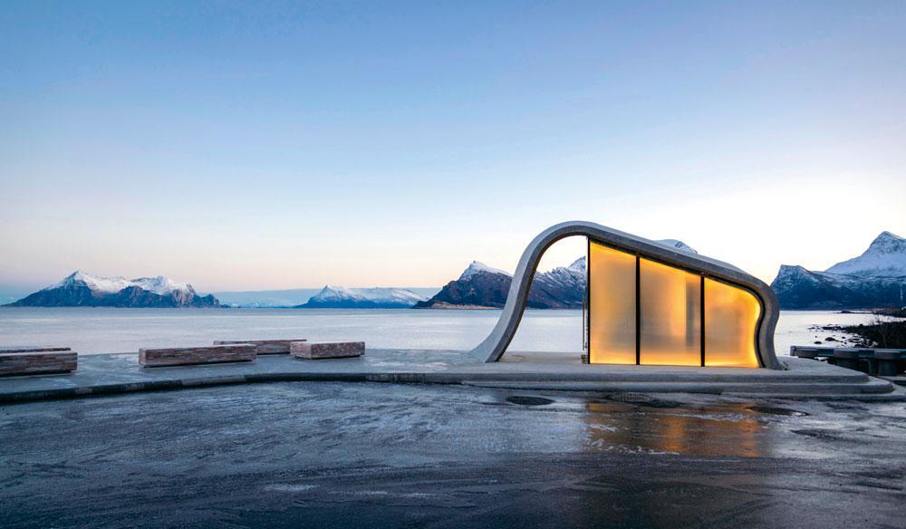Des pavillons contemporains sur les routes norvégiennes