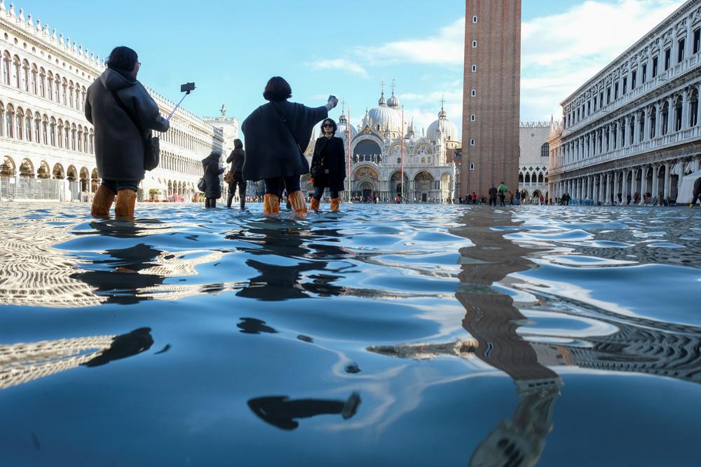 Venise inondée le 14 octobre 2019