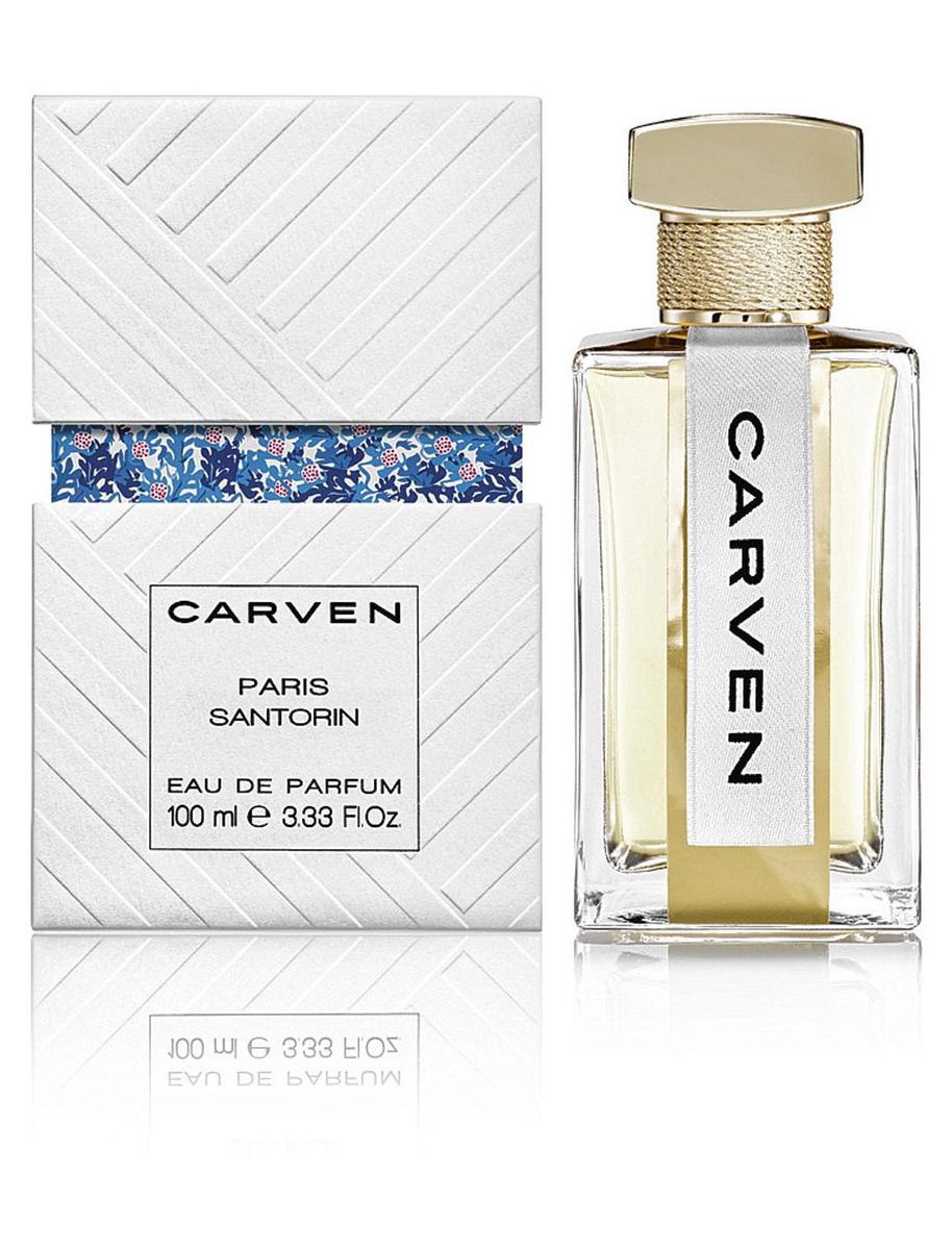 Paris Santorin, Carven, 169 euros les 100 ml (disponible chez Planet Parfum).