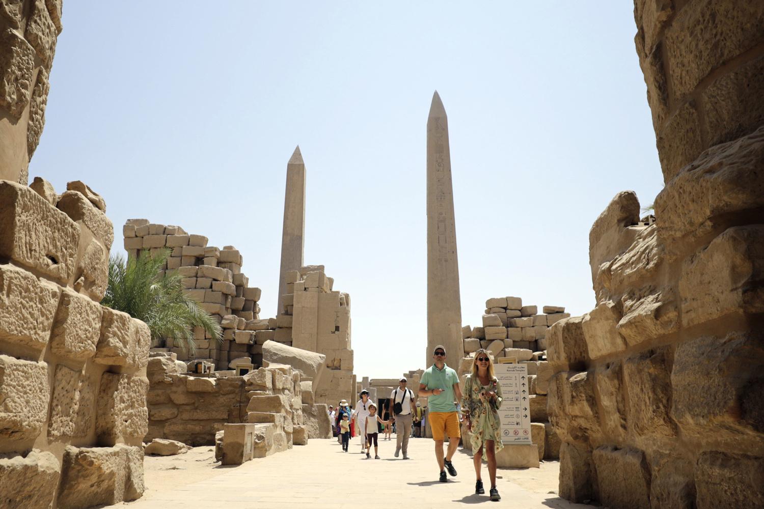 Temple de Karnak à Louxor, en Egypte, août 2021
