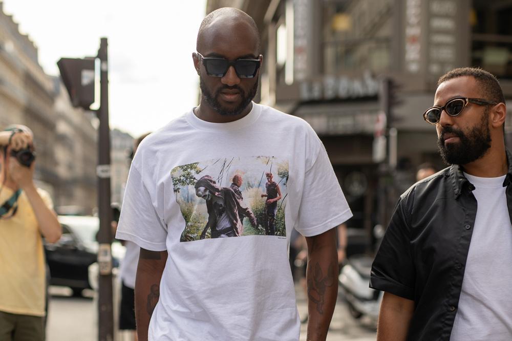 Virgil Abloh à Paris, le 23 juin 2019 à l'occasion des défilés Homme